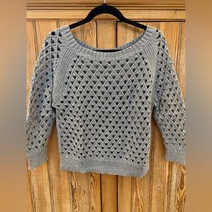 ** SOLD ** American Eagle Grey holy sweater, size M